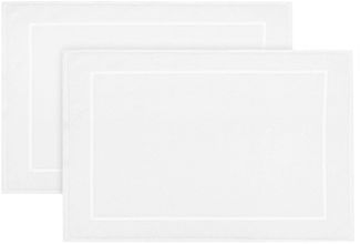 ZOLLNER Badematte, angenehmes Hautgefühl, fußbodenheizung geeignet, 100% Baumwolle, rechteckig, Badematte, 100% Baumwolle, vom Hotelwäschespezialisten, Weiß