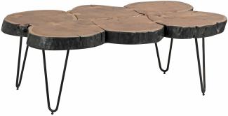 Kadima Design Couchtisch aus Akazienholz, Baumstammform-Design, große Abstellfläche, einzigartiges Unikat, handgefertigt. 115x70x40 cm