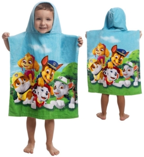 Sarcia. eu Badetuch Paw Patrol Kinderbadetuch, Poncho mit Kapuze 50x115 cm