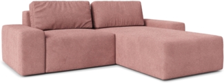 AX LIVING Sofa L Form Arkleton Ecksofa Modern Rosa 260 cm – Komfort & Stil R