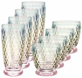 Villeroy & Boch Boston Pearl Longdrink- und Wasserglas-Set 8-teilig