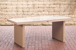 CLP Polyrattan Tisch Avignon,sand 180 cm