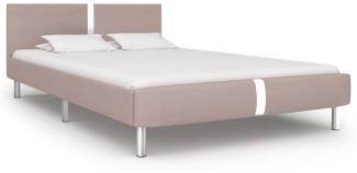 vidaXL Bettgestell Cappuccino-Braun Kunstleder 140x200 cm [280843]