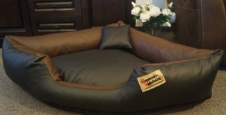 Hundebettenmanufaktur Hundekorb Hundebett Eckbett Kunstleder Canto