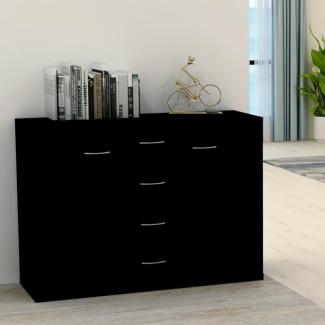 vidaXL Sideboard Schwarz 88x30x65 cm Holzwerkstoff 800685