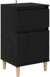 vidaXL Nachttisch Schwarz Eichen-Optik 40 x 35 x 70 cm Holzwerkstoff 881237