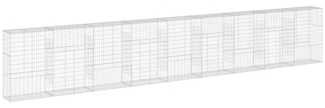 vidaXL Gabione mit Deckel 900x50x150 cm Verzinktes Eisen 3295162