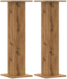 vidaXL Pflanzenständer 2 Stk. Artisan-Eiche 30x30x95 cm Holzwerkstoff 3307881