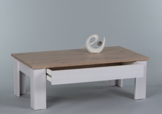 Couchtisch >Romance Light< in San Remo hell, Melamin - 115x40x65cm (BxHxT)