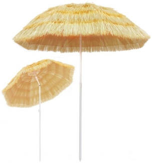 vidaXL Strandschirm Natur 180 cm Hawaii-Stil 44547