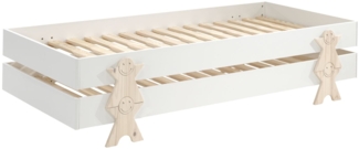 Stapelbett (2er Set) Karlene 204x94x48 MDF Weiß
