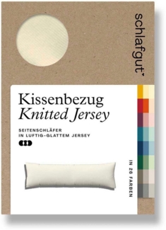 Schlafgut Seitenschläferkissenbezug Pure Seitenschläferkissen, (1 Stück), aus Bio-Baumwolle