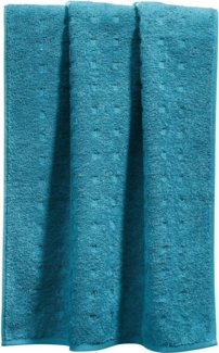 Möve Handtuch Handtuch "Quadretti", Walk-Frottier Uni