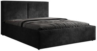 Luxusbetten24 Polsterbett Designer Polsterbett Elara in Cord, mit Stauraum