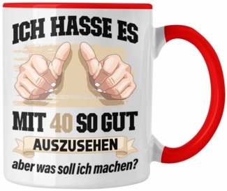 Trendation Tasse Trendation - 40. Geburtstag Tasse Frau Männer Geschenk 40er Geschenkidee 40 Mutter Vater Mann Frauen Lustig Geschenke Deko
