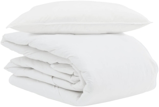 vidaXL Sommerdecke mit Kissen 2 pcs Weiß Daunenfeder 3376257