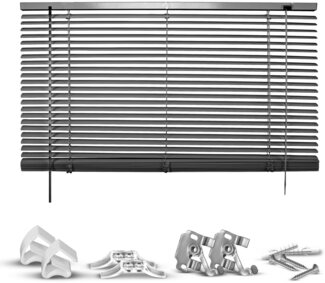 Good Life Jalousie Matti, ohne Bohren, freihängend, Klemmfix-Jalousie aus Aluminium