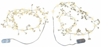 Mirabeau Lichterkette Lichterkette 2er Set Drivale gold/creme