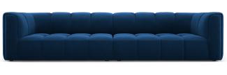 Micadoni Modulares Sofa Serena 4-Sitzer Samtstoff Königsblau