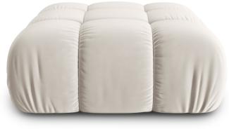 Micadoni Hocker Bellis Samtstoff Helles Beige