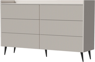 AX LIVING Kommode mit Schubladen Acaddo – 150 cm Breite, Kaschmir