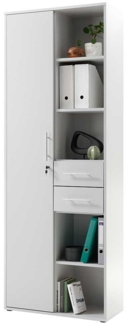 Aktenschrank Pronto , Holzwerkstoff , Grau , 80 x 216 x 35 cm