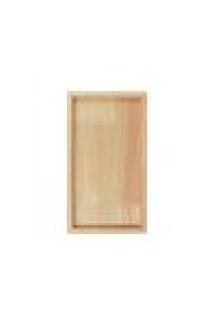 ASA Selection wood Holztablett rechteckig, Tablett, Serviertablett, Gummibaumholz, Natur, 14 x 25 cm, 53690970