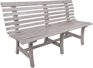 Parkbank LUND - 150cm Breit, Eukalyptus, Eukalyptusbraun | Gartenbank Wetterfest Terrassenbank Sitzbank Outdoor