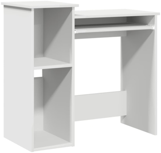vidaXL Schreibtisch mit Regalen Weiß 84x40x78 cm Holzwerkstoff 860445