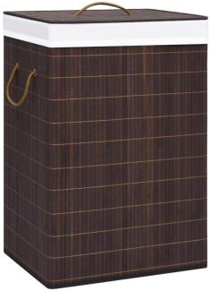 vidaXL Bambus-Wäschekorb mit 2 Fächern Braun 72 L 320747