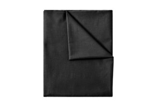 GREEN MARK Textilien Betttuch gewebtes Leintuch Betttuch, 100% Baumwolle, Gummizug: ohne, (1 Stück), weich und pflegeleicht, viele Variationen, 150x250 cm, Schwarz