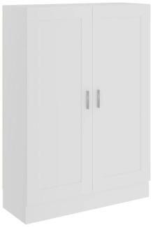 vidaXL Bücherschrank Weiß 82,5 x 30,5 x 115 cm, matt, Spanplatte