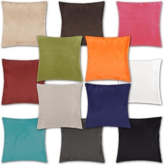 Kissenhüllen 40x40 Alessia, Auswahl: rot - salsa ohne Füllung