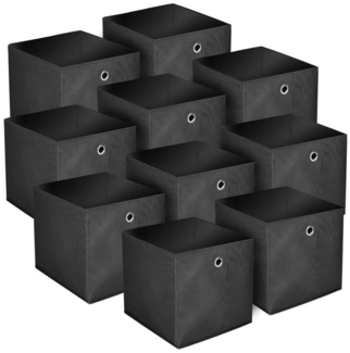 Youyijia Aufbewahrungsbox Pack of 10 Storage Boxes Folding Box 32 x 32 x 32 cm