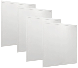 4er Set LED Einbau Panel, 4320 Lumen, neutralweiß, L 59,5 cm