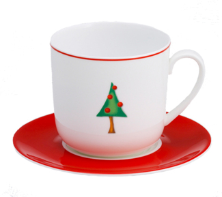 Dibbern Red Becher Untertasse 0,32 L