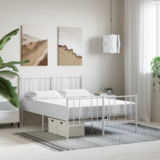 vidaXL Schaumstoffmatratze Weiß 140x190 cm Härtegrad H2 H3 356344