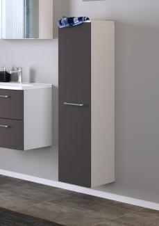 Midischrank >Genua< in Matt Grau - 30x130x27cm (BxHxT)