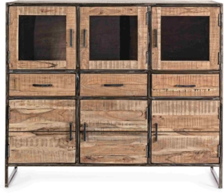 Sideboard Elmer aus Akazienholz, 135 cm