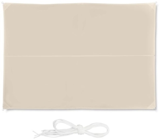 Rechteckiges Sonnensegel beige