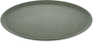 Koziol Großer Teller 4er-Set Connect Plate, Speiseteller, Kunststoff-Holz-Mix, Nature Ash Grey, 25. 5 cm, 7101701