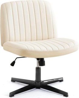 DUMOS Bürostuhl Ohne Armlehne Schneidersitz Stuhl, mit Verbreitertem Criss Cross Chair, drehbar