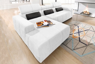 DOMO collection Ecksofa Brandon B/T/H: 289/177/80 cm, whlw. mit Sitztiefenverstellung, L-Form, mit Kopfteilverstellung, wahlweise Sitztiefenverstellung, L-Form