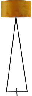 Stehleuchte Cross 1-flammig Samt Maisgelb Ø52cm