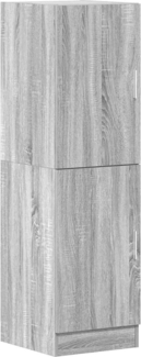 vidaXL Küchenschrank Grau Sonoma 38x41,5x131,5 cm Holzwerkstoff 860117