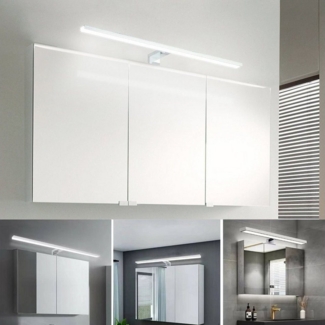 LETGOSPT Spiegelleuchte LED Spiegelleuchte 60CM/30CM, Bad 6000K 230V 8W/5W 600lm/350lm, LED fest integriert, Tageslichtweiß, Aufbauleuchte Klemmleuchte, Schminklicht Bad Spiegelleuchte