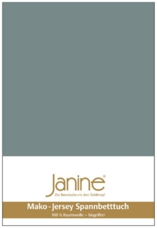 Janine Spannbettlaken MAKO-FEINJERSEY 5007, Mako-Jersey, Gummizug: rundum, (1 Stück), aus 100% Baumwolle, für Matratzen bis 26 cm Höhe