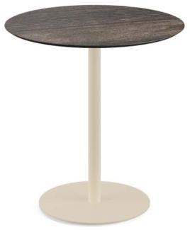 Urban Terrassentisch Sand Gestell + Riverwashed Wood Hpl Ø70 Cm