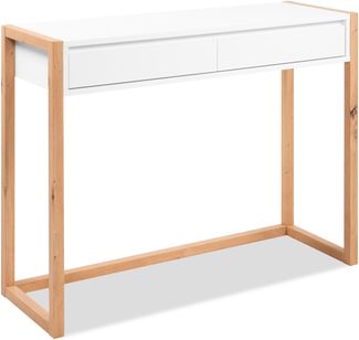 Konsolentisch >Denver< in weiß / Dekor Artisan Oak - 100x75x35cm (BxHxT)