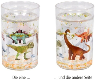 COPPENRATH DIE SPIEGELBURG Kindergeschirr-Set Coppenrath 22313 - Die Spiegelburg - Dino Friends - Glitzerbecher